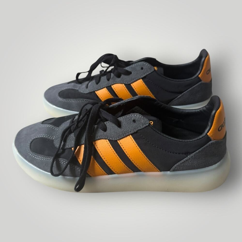 Adidas Barreda Decode Sneakers Black Gray Orange sz 8 - Picture 1 of 8